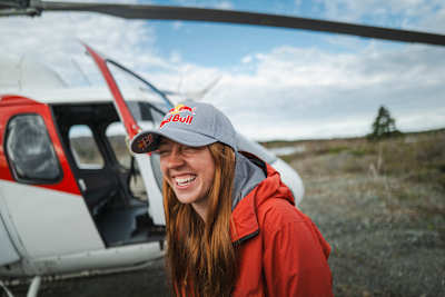 Molly Carlson, moments before turning the impossible into reality