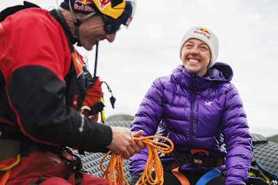 Will Gadd and Molly Carlson are gearing up to climb a 15-meter iceberg
