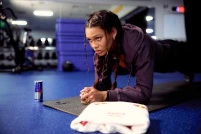 Trinity Rodman en plein effort