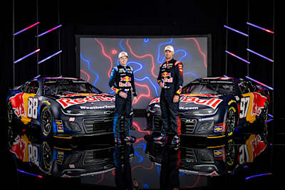 Trackhouse unveiled new schemes for Shane van Gisbergen and Connor Zilisch