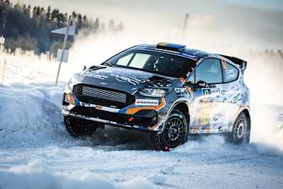 Twelve stage wins were claimed by Carlberg during Rally Sweden