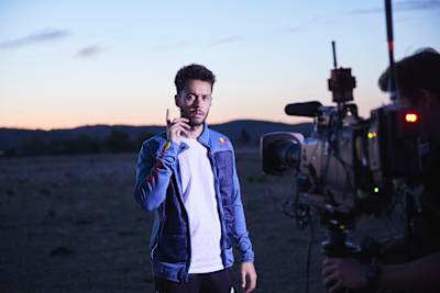 TheGrefg durante el rodaje de Red Bull Click en Madrid, España, el 19 de abril de 2023.