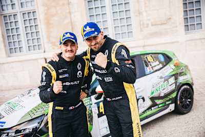 Co-driver Leenhardt and Zielinski are heading to the ERC