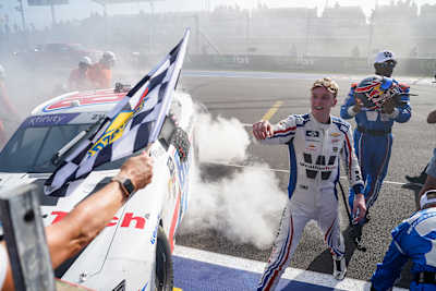 Connor Zilisch after winning at Circuit of the Americas