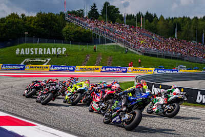 Start wyścigu MotoGP o GP Austrii 2025