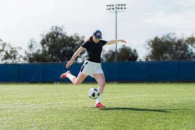 Olivia Moultrie is a dynamic midfielder