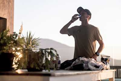 Ultra runner Ryan Sandes gears up for the Cocodona 250 with Red Bull in Cape Town, South Africa, during a 2025 sunrise prep session ahead of the legendary endurance race
