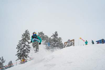Bobby Brown competes at Red Bull Cascade at Solitude Mountain Resort, UT 