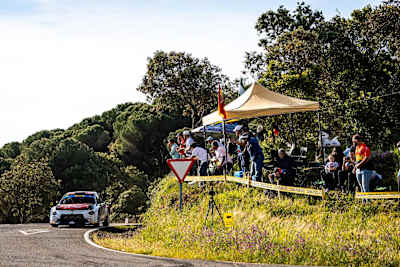 Mabellini was fifth fastest for Lancia on its ERC return