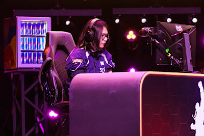 Shin 'Leshar' Moon-sup competes at the grand finals of Capcom Cup X, held at Hollywood's Avalon Theater in Los Angeles, California. 