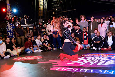 Rylee at the Red Bull Dance Your Style qualifier in Boston, MA