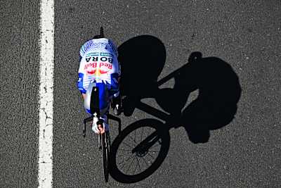Gianni Moscon during the 2026 Itzulia time trial