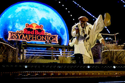Sykes delivers a dynamic live performance during Red Bull Symphonic in Johannesburg, South Africa on June 13, 2026, bringing energy and excitement to the crowd