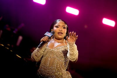 Babalwa is captured performing on stage at Red Bull Symphonic in Johannesburg, South Africa, delivering an unforgettable show amid dramatic lighting in 2026