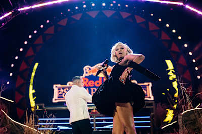 Babes Wodumo delivers a dynamic performance at Red Bull Symphonic in Johannesburg, South Africa, on June 13, 2026, lighting up the stage with energy and adventure