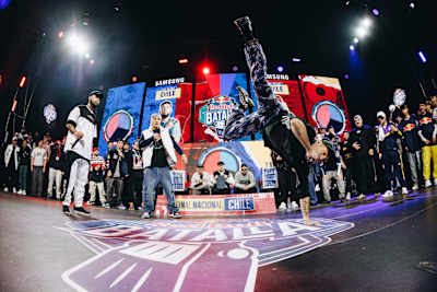 Teorema and Pepe Grillo during Red Bull Batalla National Final