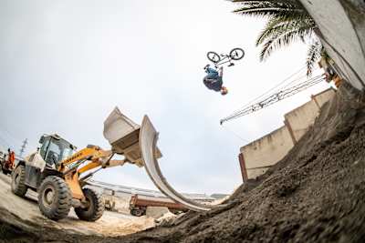 George Ntavoutian performs an epic BMX flip at the Red Bull Cape Concrete Social First Project in Cape Town, South Africa, on May 3, 2026, embodying Red Bull's adventurous spirit