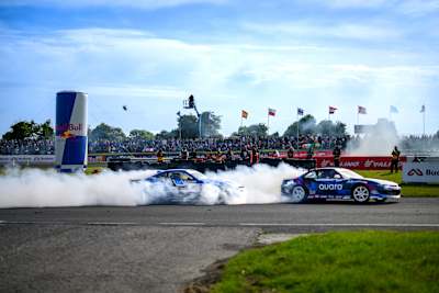 Paweł Korpuliński liderem "generalki" Drift Masters przed Rygą