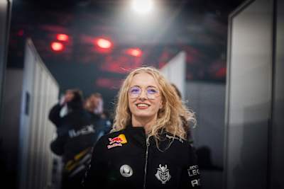 Michaela « mimi » Lintrup se rendant à son prochain match lors du Red Bull Home Ground 2024, le 20 novembre 2024 à Berlin, en Allemagne.