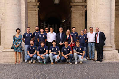 Team France visited the French embassy in Rome