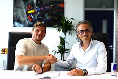 Max Verstappen and Laurent Mekies