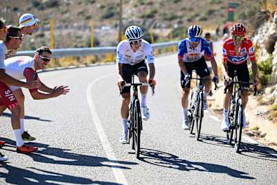 Primož Roglič auf der 9. Etappe der Vuelta
