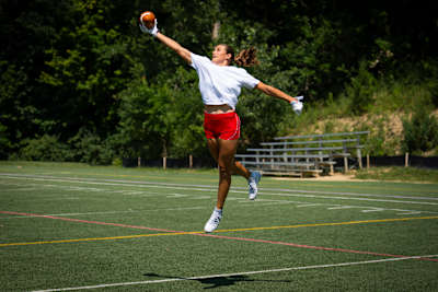 Flag football emphasizes speed, agility and quick decisions