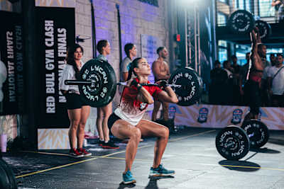 Front squats challenge posture, balance and quad strength