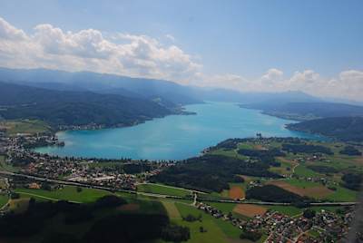 Der Attersee aus der Vogelperspektive.