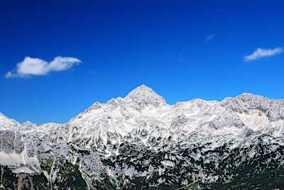 Nationalsymbol Sloweniens: der Triglav