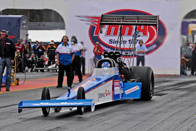 Janne Ahonen w zawodach Top Fuel Dragster European Championships w 2007 r.