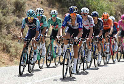 Davide Donati in the break on Stage 5 of the Vuelta a Burgos