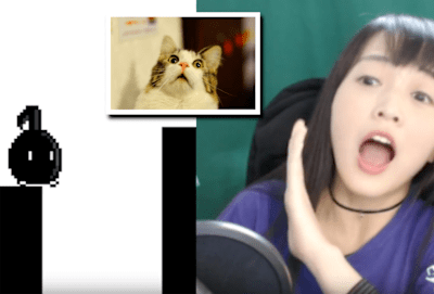 Luckykira spielt Flöte, um die Note zu bewegen.