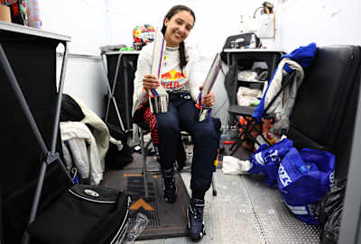 Hamda signs off with a double podium on home soil