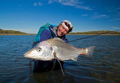13lb of spotted grunter on fly