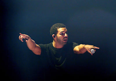 Drake durante um show em Toronto