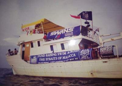 Bear Endeavor, the 1992 relay team’s support boat.