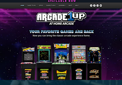 TASTEMAKERS社『ARCADE 1UP』のサイトより。