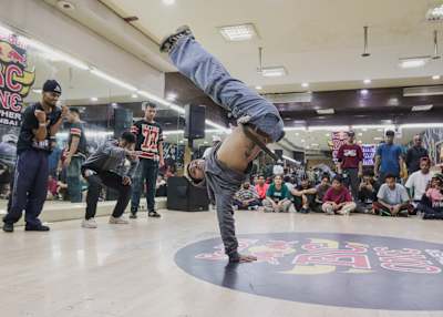 B-Boy Flying Machine during the Red Bull BC One Cypher India 2022 West Zone Cypher