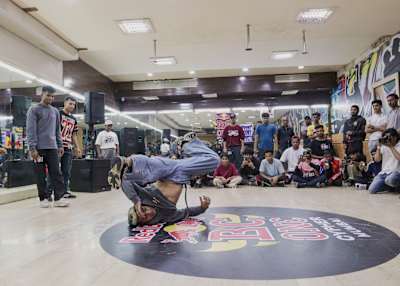 B-Boy Flying Machine during the Red Bull BC One Cypher India 2022 West Zone Cypher