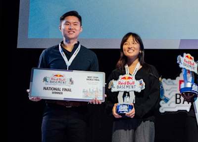Hayoung Ahn and Xuelong Mu at the Red Bull Basement USA National Finals