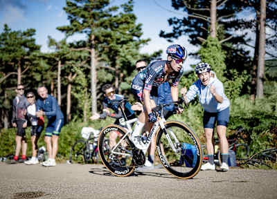 Race leader and eventual stage winner Primož ROGLIČ