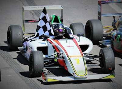 Winning in Mexico in 2019 - Jak ran the NACAM F4 series in 2019, and in spite of mechanical problems throughout the year, he was still able to win six of 18 races as a 13/14 year old rookie