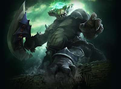 Dota 2 eSports game hero Underlord artwork by Valve