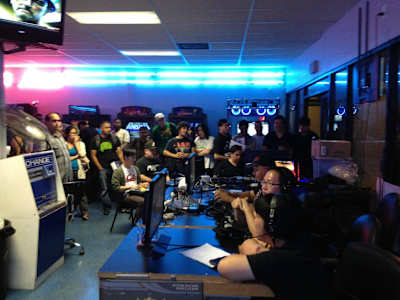 Super Arcade interior during tournament