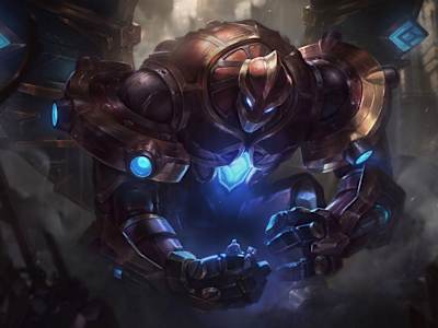 A shot of League's Galio