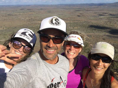 Corinna, Beto Schmitz e alunas brasileiras