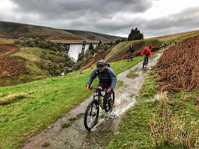 Prepare yourself for a wet ride in Brecon whatever the time of year