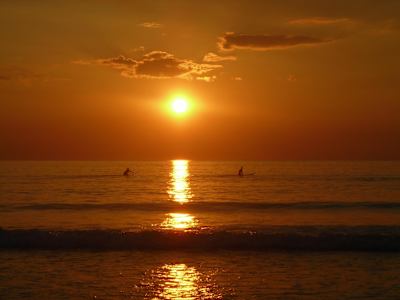Surfers at Strandhill