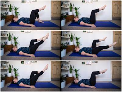 Leg up, out, down, up and in. Easy!